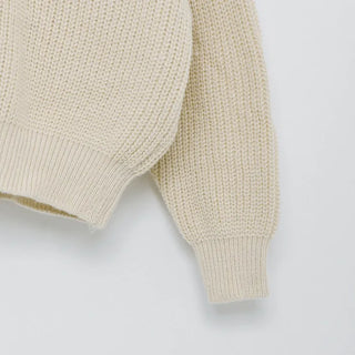 Half-zip knit top