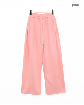 Elastic wide sweatpants