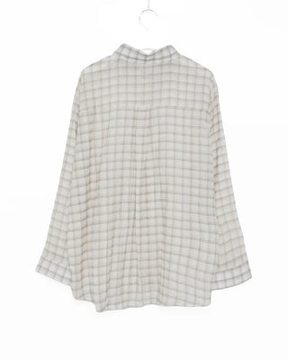 See-through check shirt