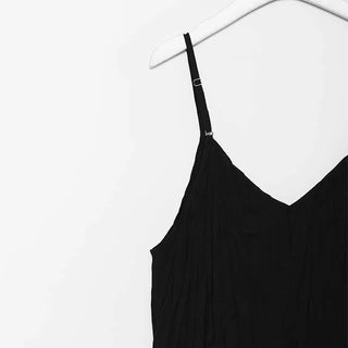 Wrinkle Camisole Long Dress