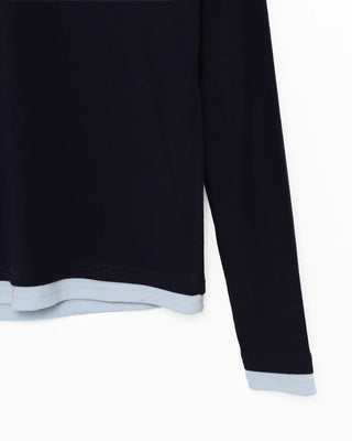 Two-tone round t-shirt