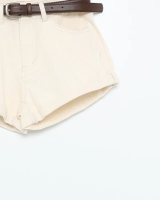 Belted shorts