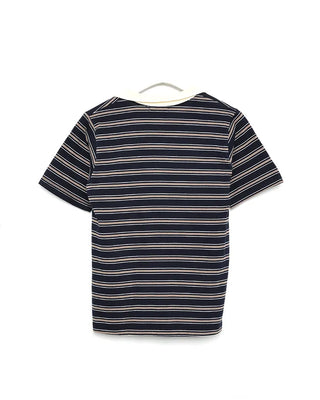 Colored striped short-sleeved T-shirt