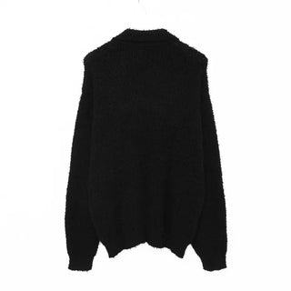 Oversized boucle color knit