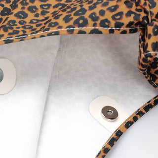 Leopard print shoulder bag