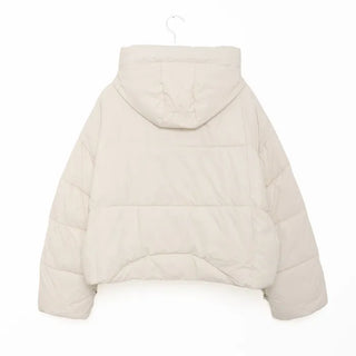 Cropped hooded jacket