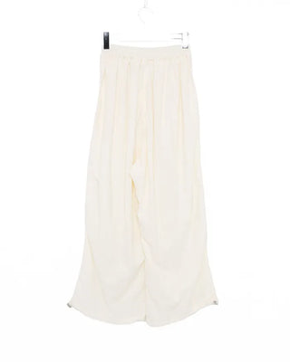 (Unisex) Back Elastic Wide Fit Nylon Pants