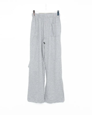 Easy pants with waist string ribbon detail
