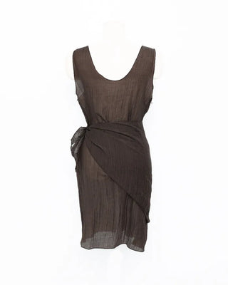 Scarf set sheer layered dress