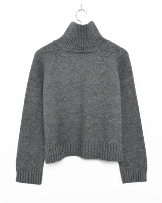 Crop Half Knit Zip