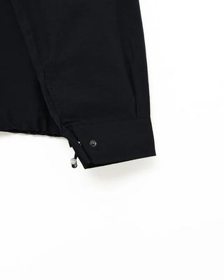 (Unisex) Drawstring Hem Bicolor Blouson
