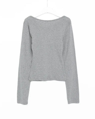 Basic Crew Neck Long-Sleeve T-Shirt