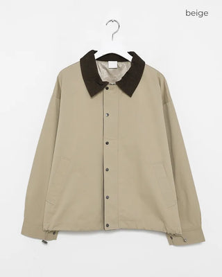 (Unisex) Corduroy Collar Jacket