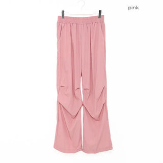 String Cotton Parasuit Pants