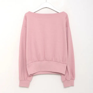 Boat neck sweatshirt