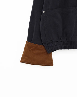 Drawstring high-neck zip-up jacket