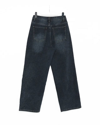 Side seam denim pants