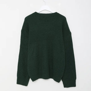 Crew Neck Rib Knit