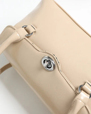 Square Silver Buckle Point Bag