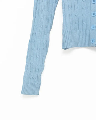 Cable knit cardigan