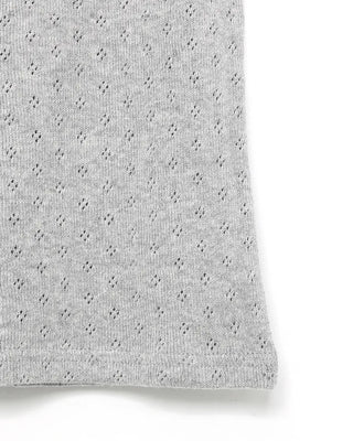 Perforated Sleeveless Cardigan Set