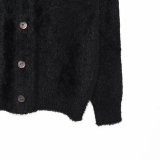 Boucle V-neck cardigan