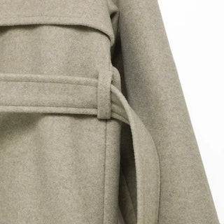 Basic belted long coat