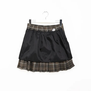 Checkered mini skirt