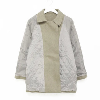 Belted trench short coat