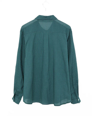 Striped cotton rayon shirt