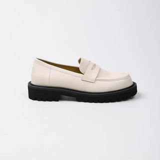 Round platform loafers