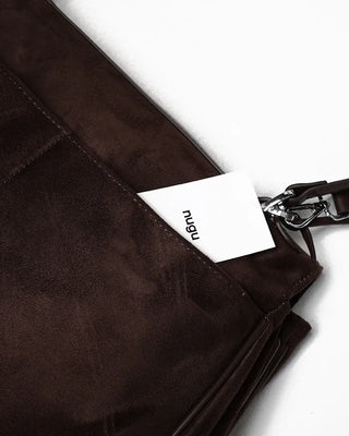 2-way one-shoulder suede Kelly bag