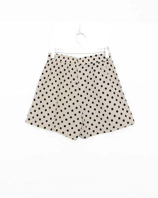 Patterned elastic waist shorts