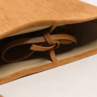 Simple suede tote bag
