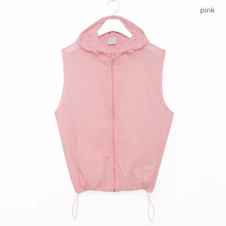 (Unisex) Square Hooded Light Anorak Vest