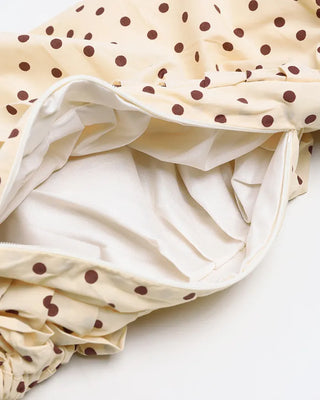 Dot Drawstring Shoulder Bag
