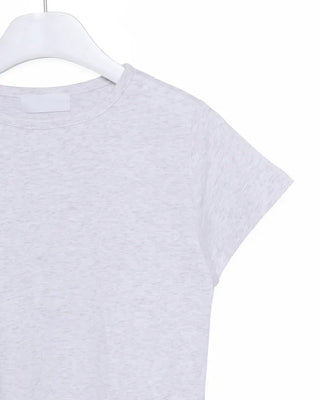 Modal cropped short-sleeved T-shirt