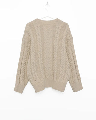 Cable knit sweater