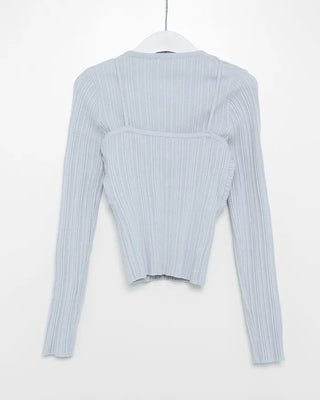 Bust Twist Camisole Cardigan Set