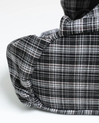 Multi-pocket check backpack