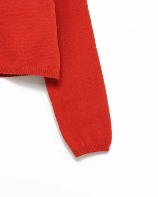 Round neck cropped spring cardigan