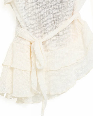 Layered ruffle knit