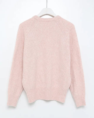 Round neck raglan knit
