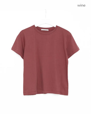 Color Basic Round Short Sleeve T-Shirt