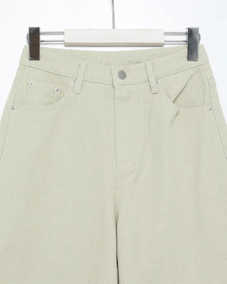 Colorful cotton wide-leg pants