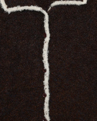 Two-tone knit cardigan