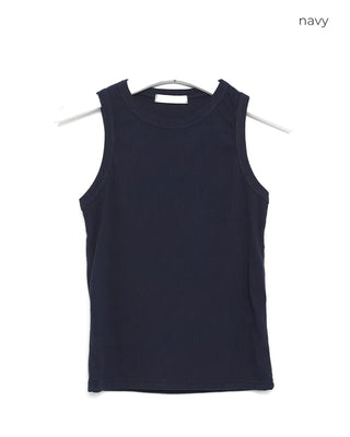Rayon Blend Ribbed Tank Top