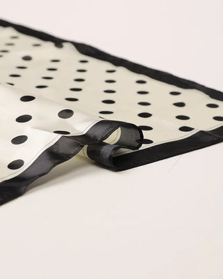 Monochrome Poika Dot Scarf