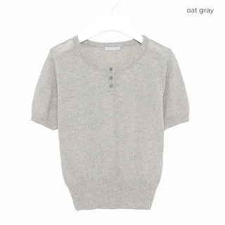 Mini button detail knit