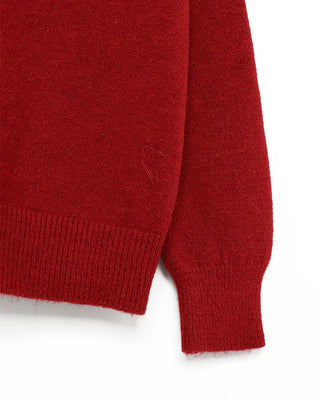 Zip-button knit cardigan